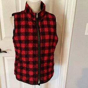 S1 Style Dot Com Vest, Size Large, Color Red/Black